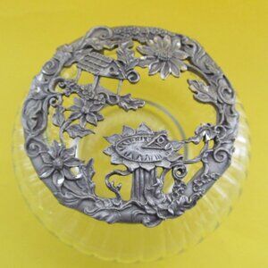 Rawcliffe Pewter Potpourri Trinket Glass jar with lid